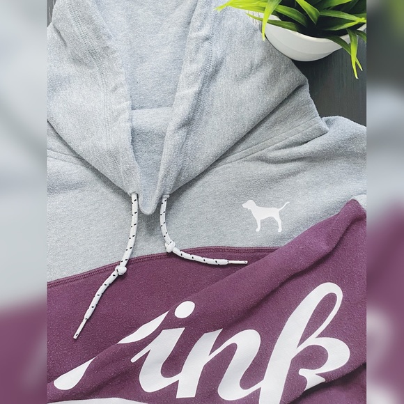 VS PINK Cowl Neck Hoodie - Picture 1 of 9